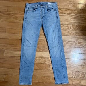 rag & bone Slim "Fit 2" Light Wash Jeans, 32